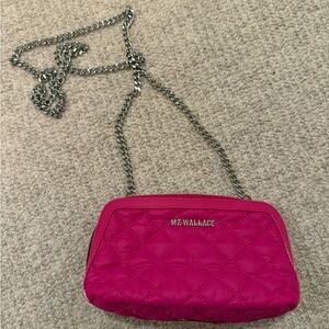 MZ Wallace Fuchsia Quilted Crossbody Bag
